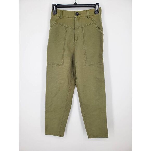 Zara Pants - Zara Women's Green High Waisted Utility Pants Size XS‎